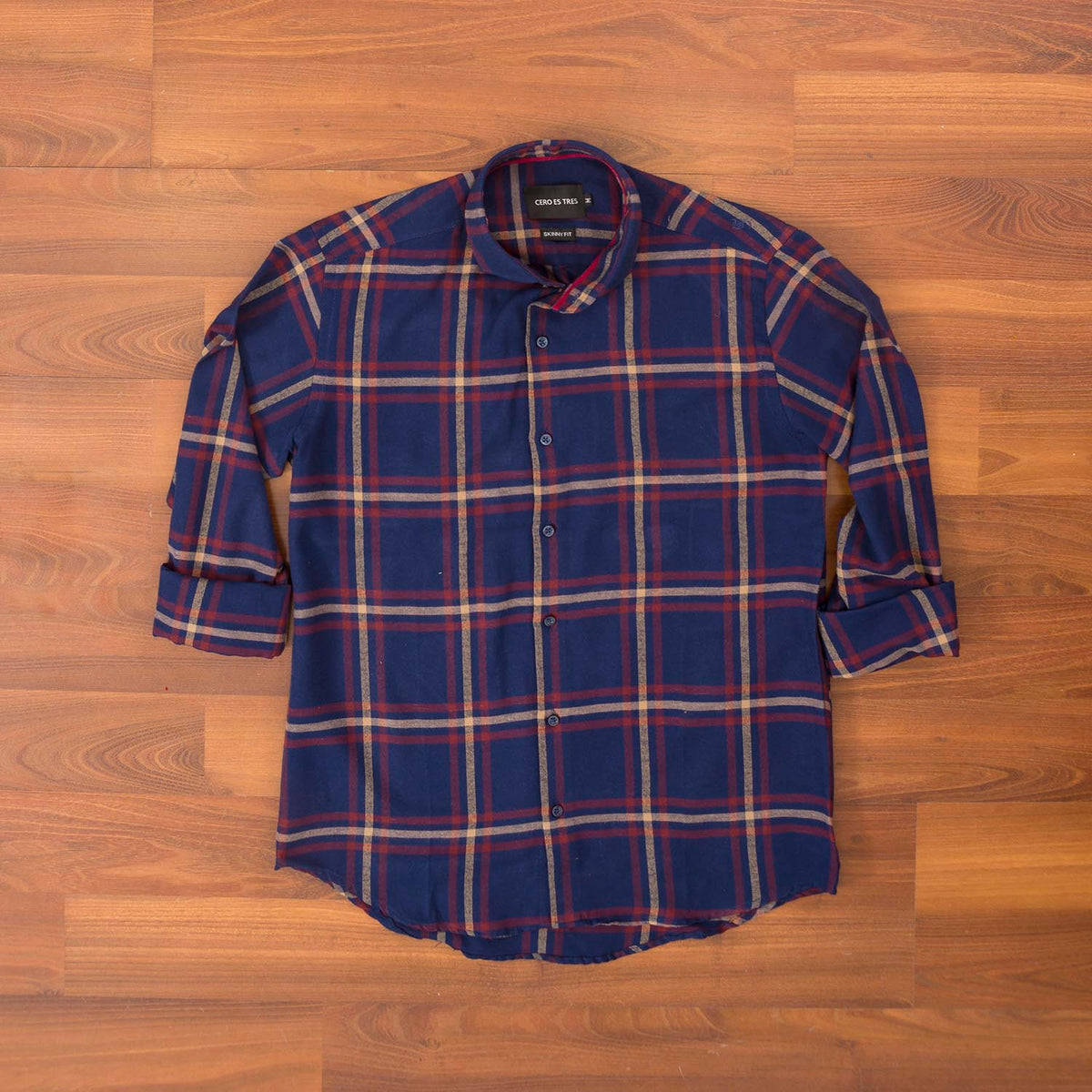 CAMISA KARACHI SKSP AZUL MARINO
