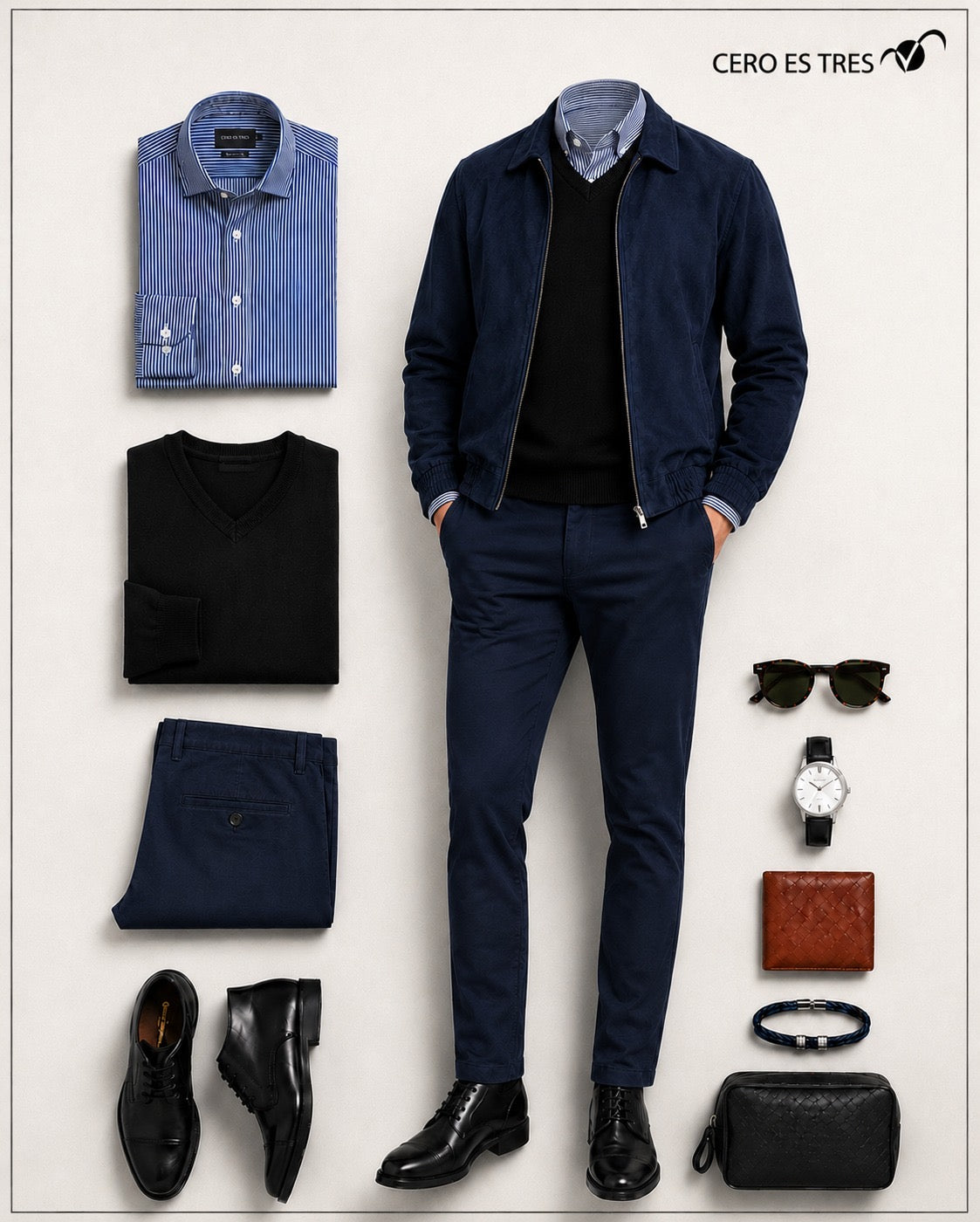 SWEATER PORTER NEGRO