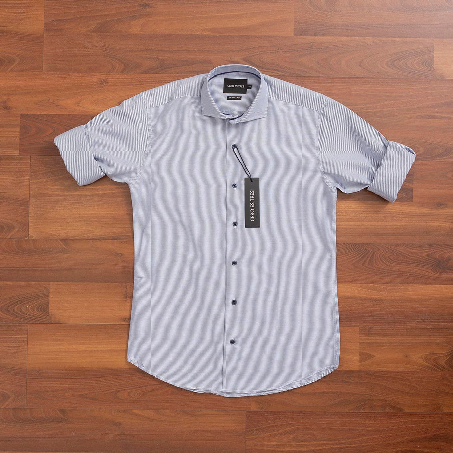 CAMISA BARI SKP AZUL MARINO