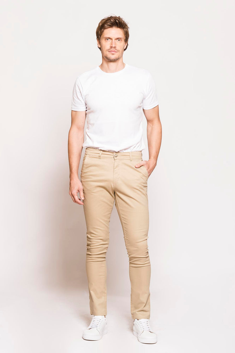BORG DENIMWEAR SKINNY FIT CAMEL