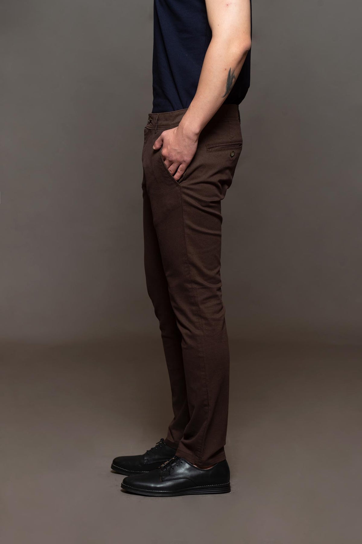 BORG DENIMWEAR REGULAR FIT CHOCOLATE