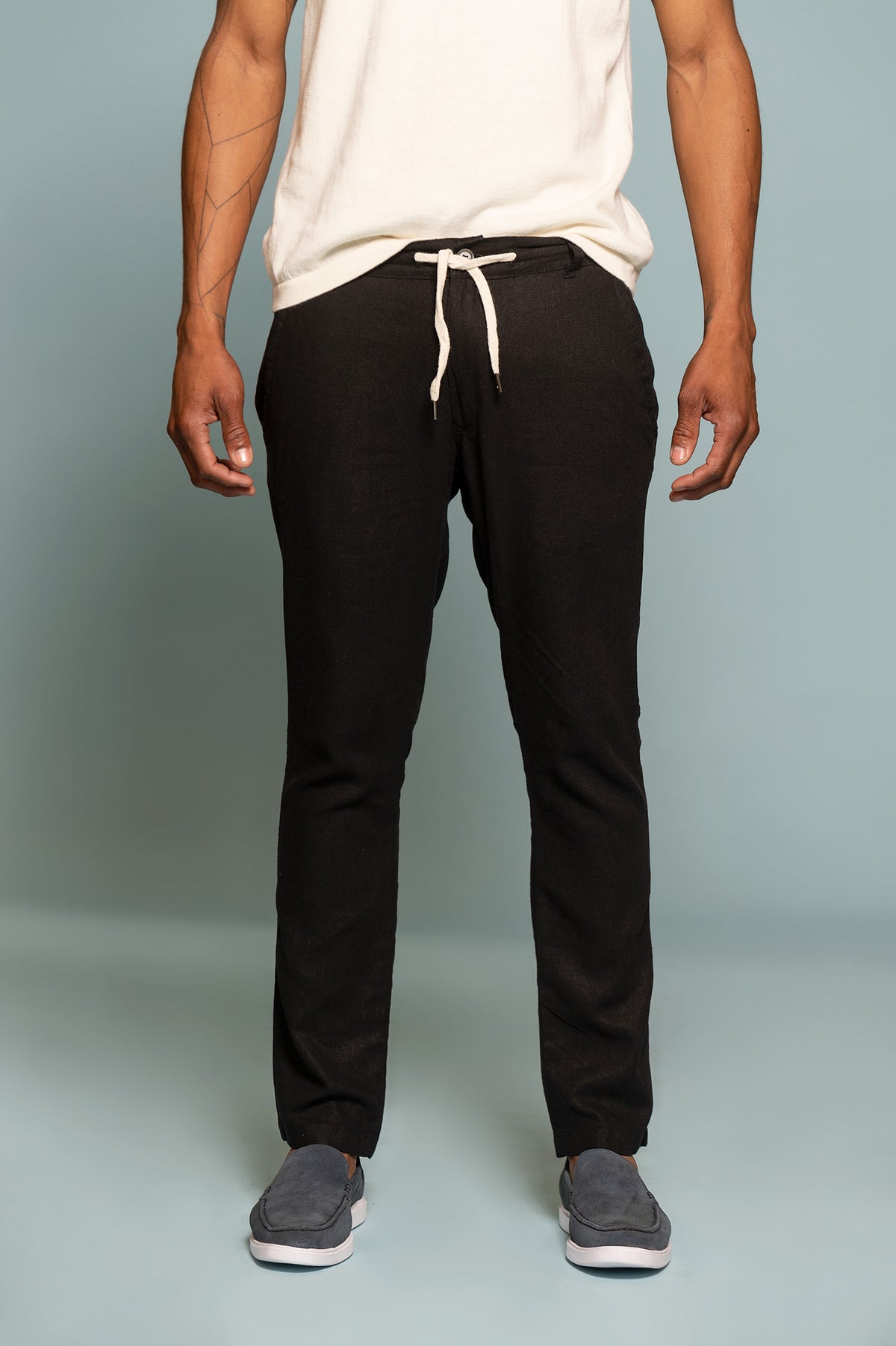 PANTALON LINO CHILL NEGRO