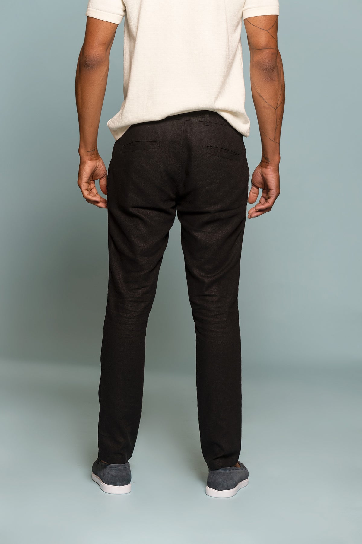 PANTALON LINO CHILL NEGRO