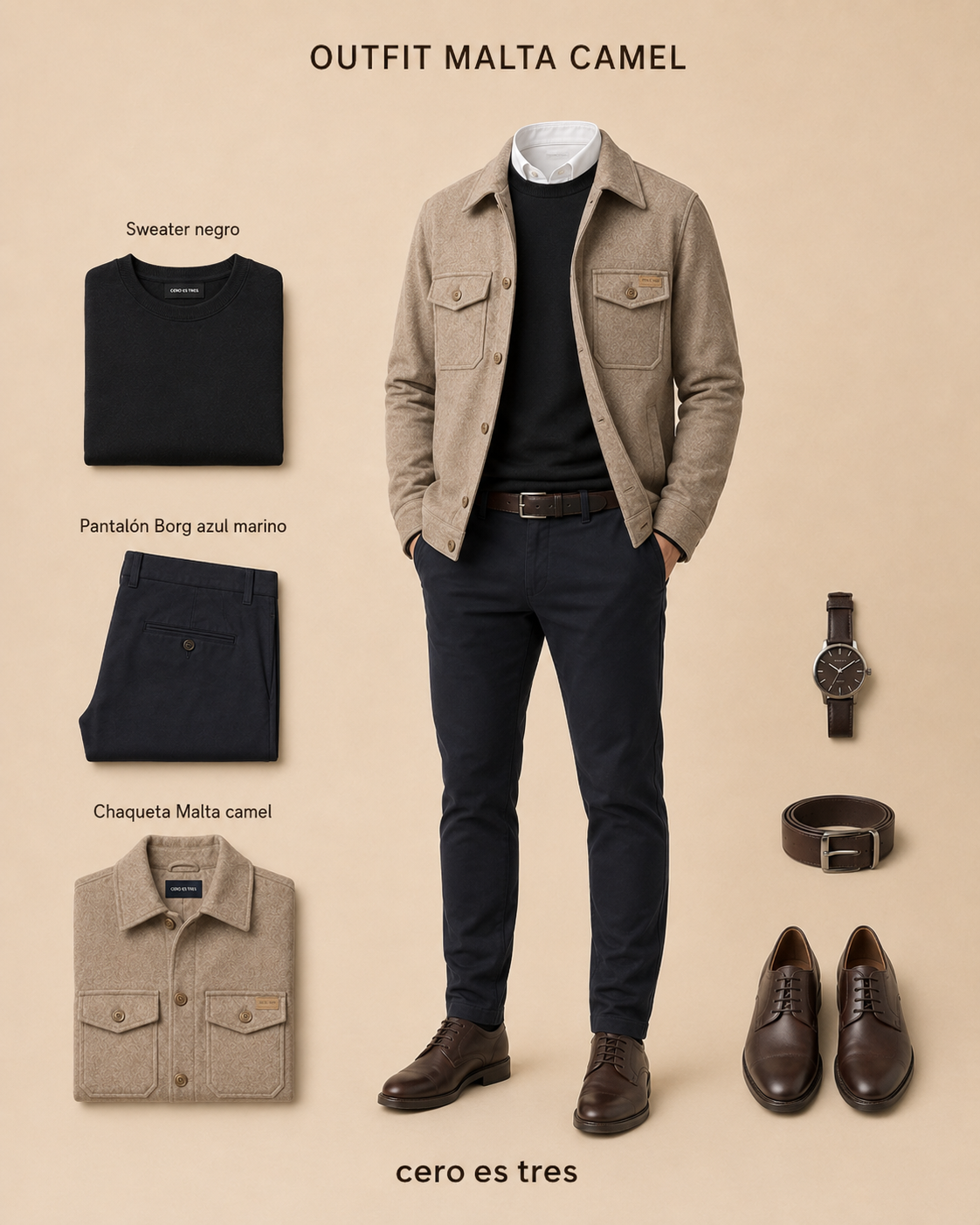 CHAQUETA MALTA CAMEL