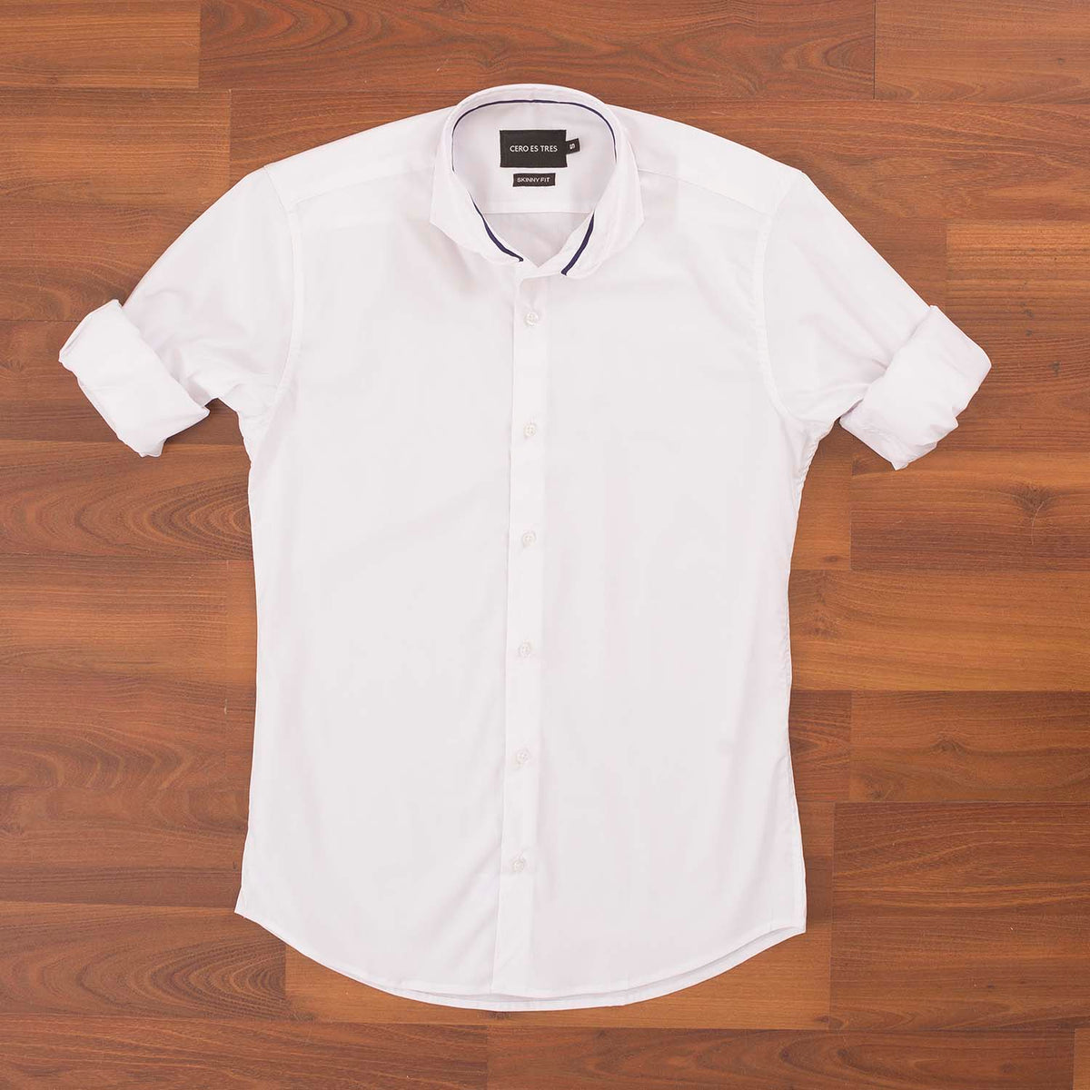 CAMISA SKINNY SUPER PREMIUM BLANCO
