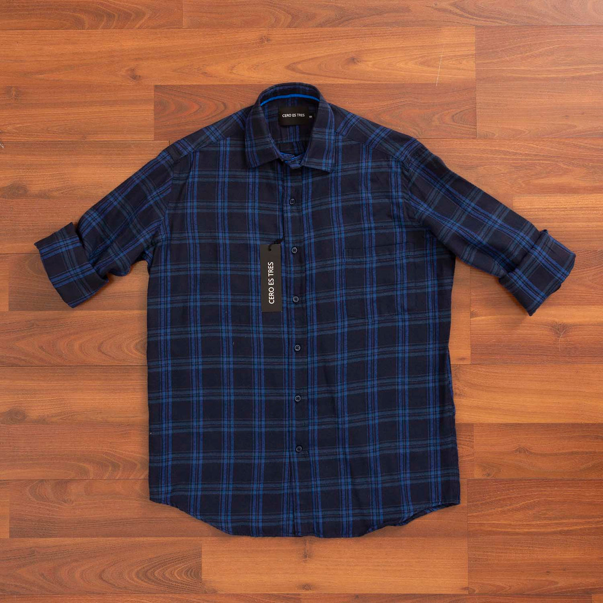 CAMISA RANDALL LEÑSP AZUL MARINO