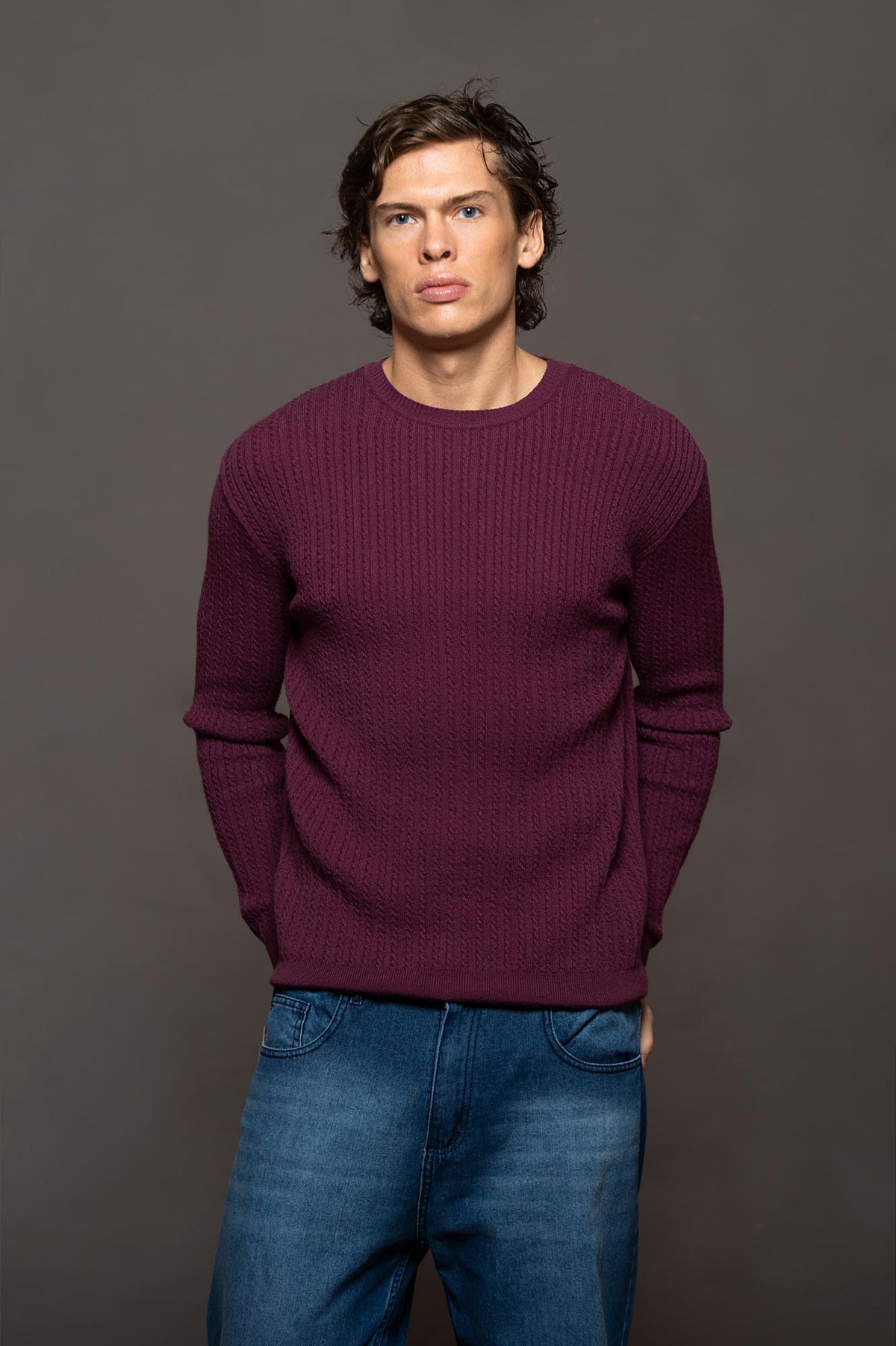 SWEATER IRISH MALBEC
