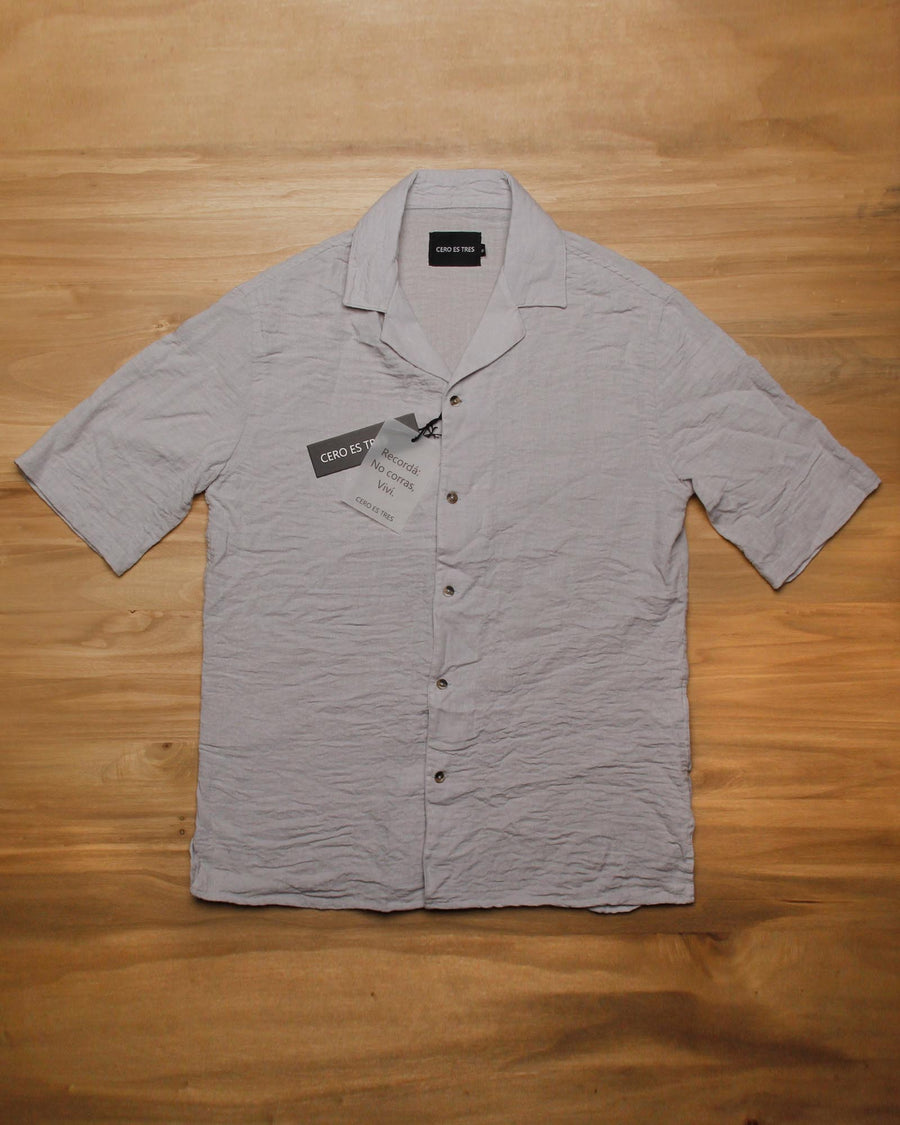 CAMISA BOWLING GRIS CLARO