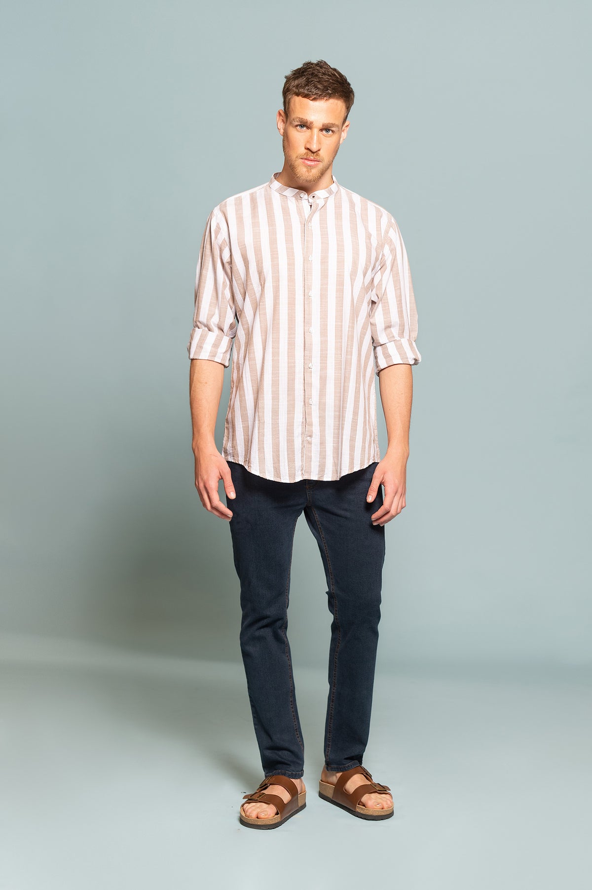 CAMISA LINO MIYAGUI SKSP CAMEL