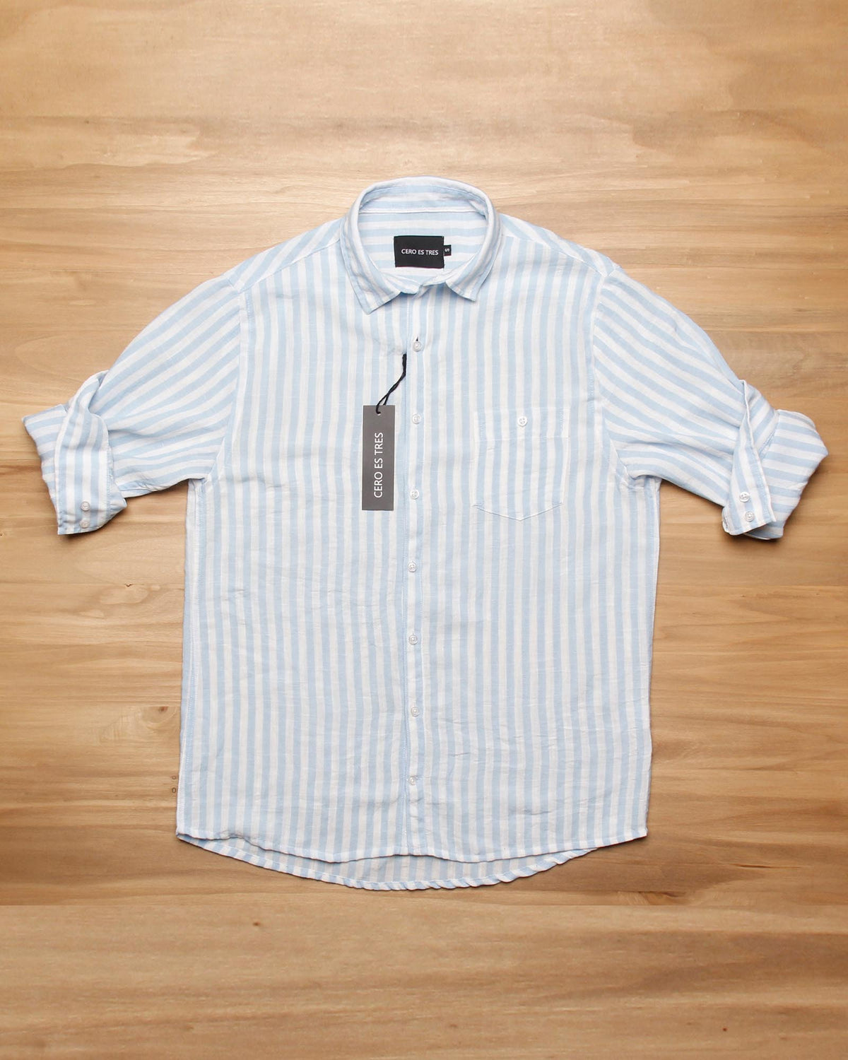 CAMISA PISCO CELESTE