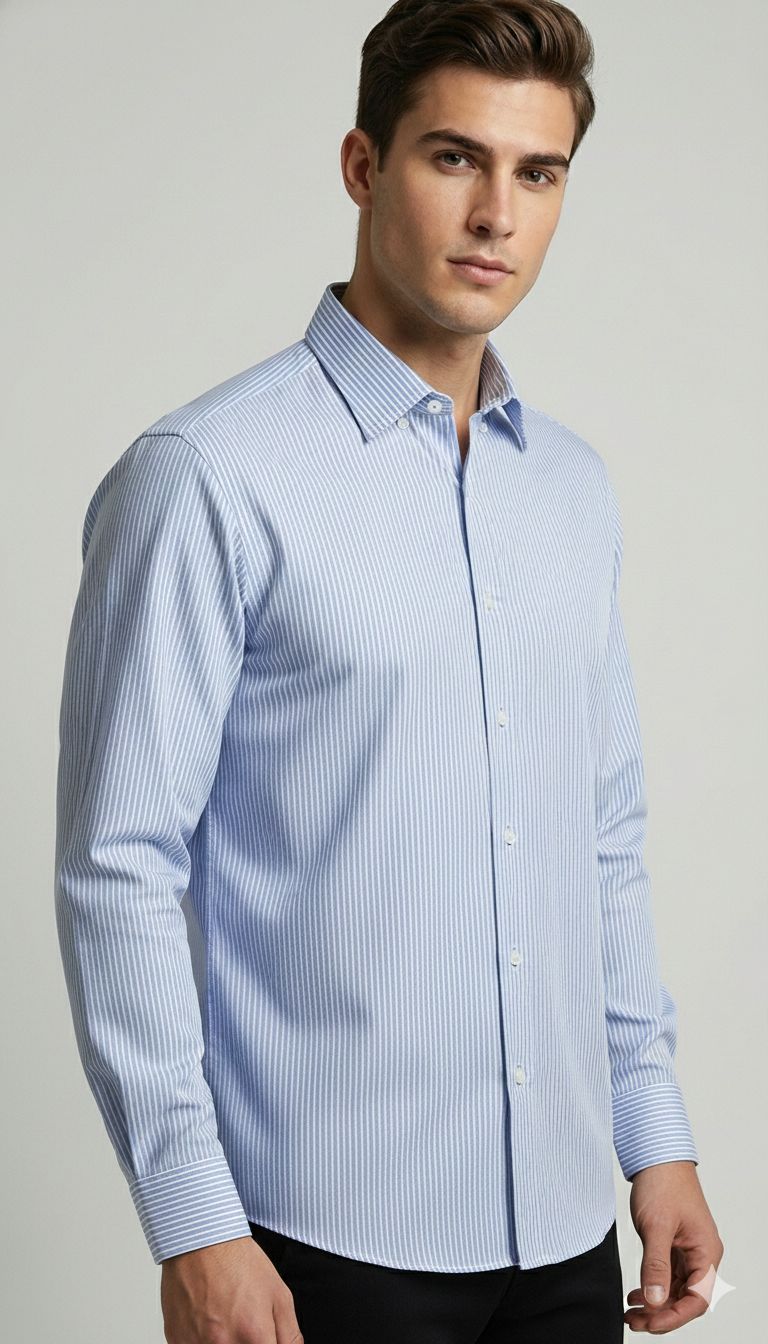 CAMISA SIDRA CELESTE