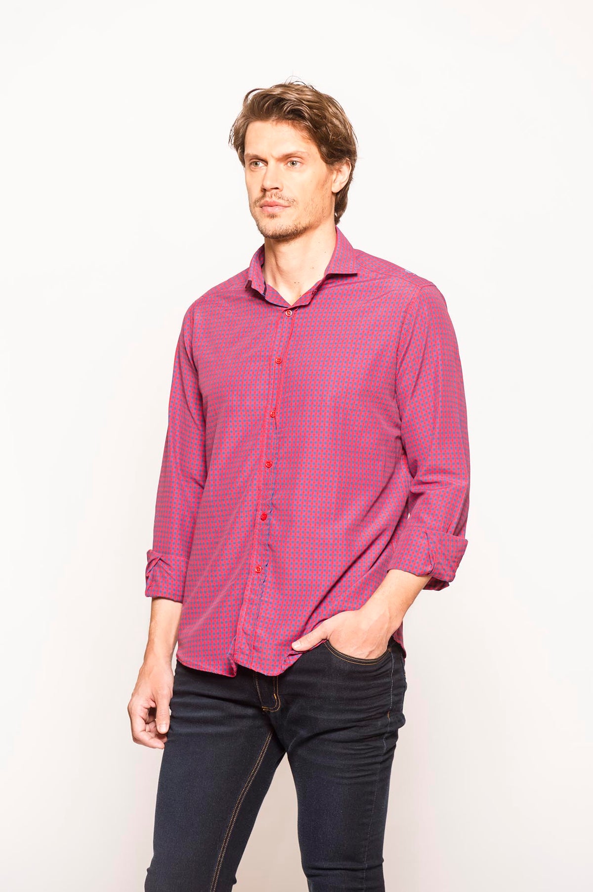 CAMISA SOFIA REGBAS ROJO