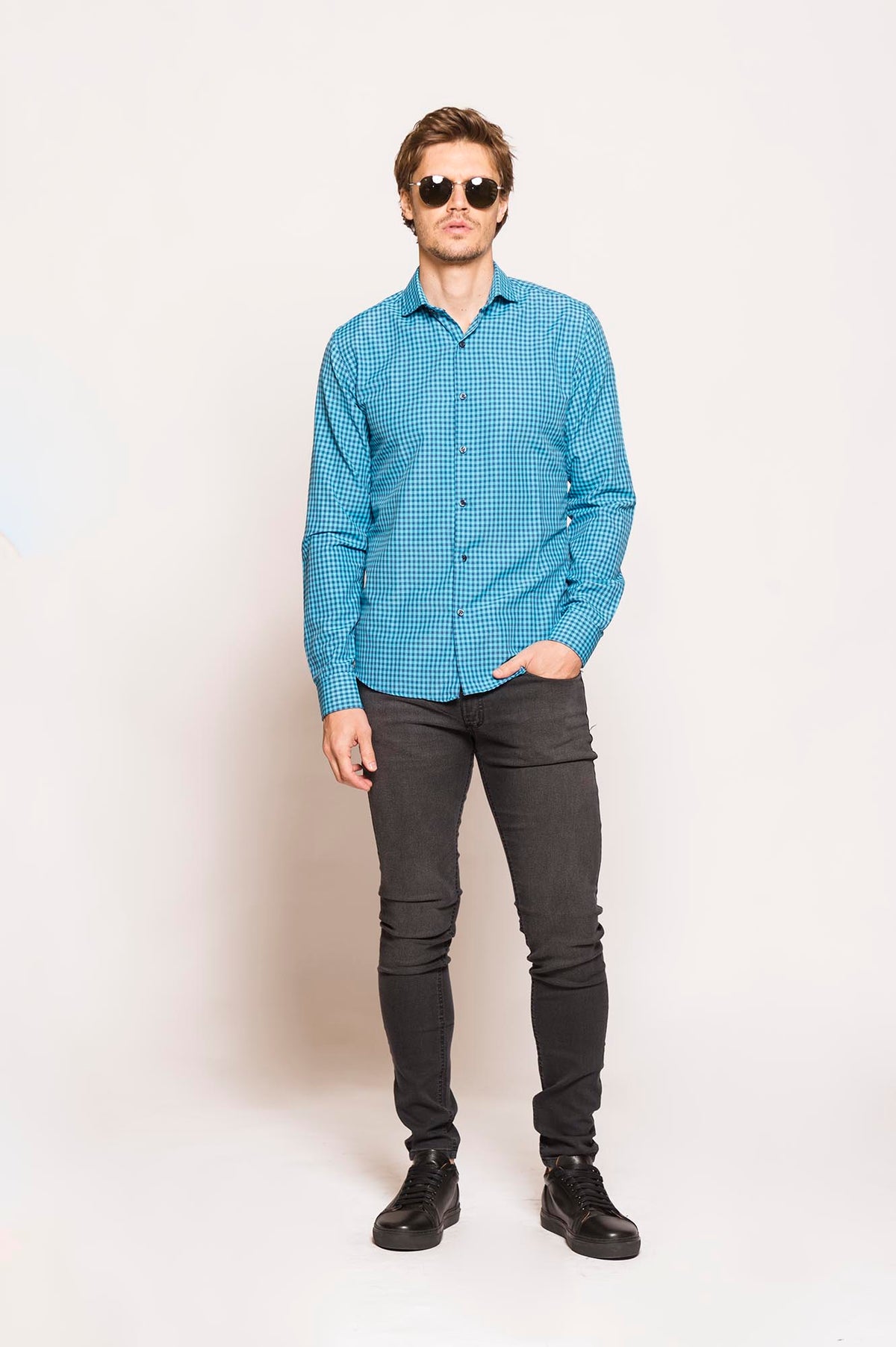 CAMISA ROCIO SKB TURQUEZA