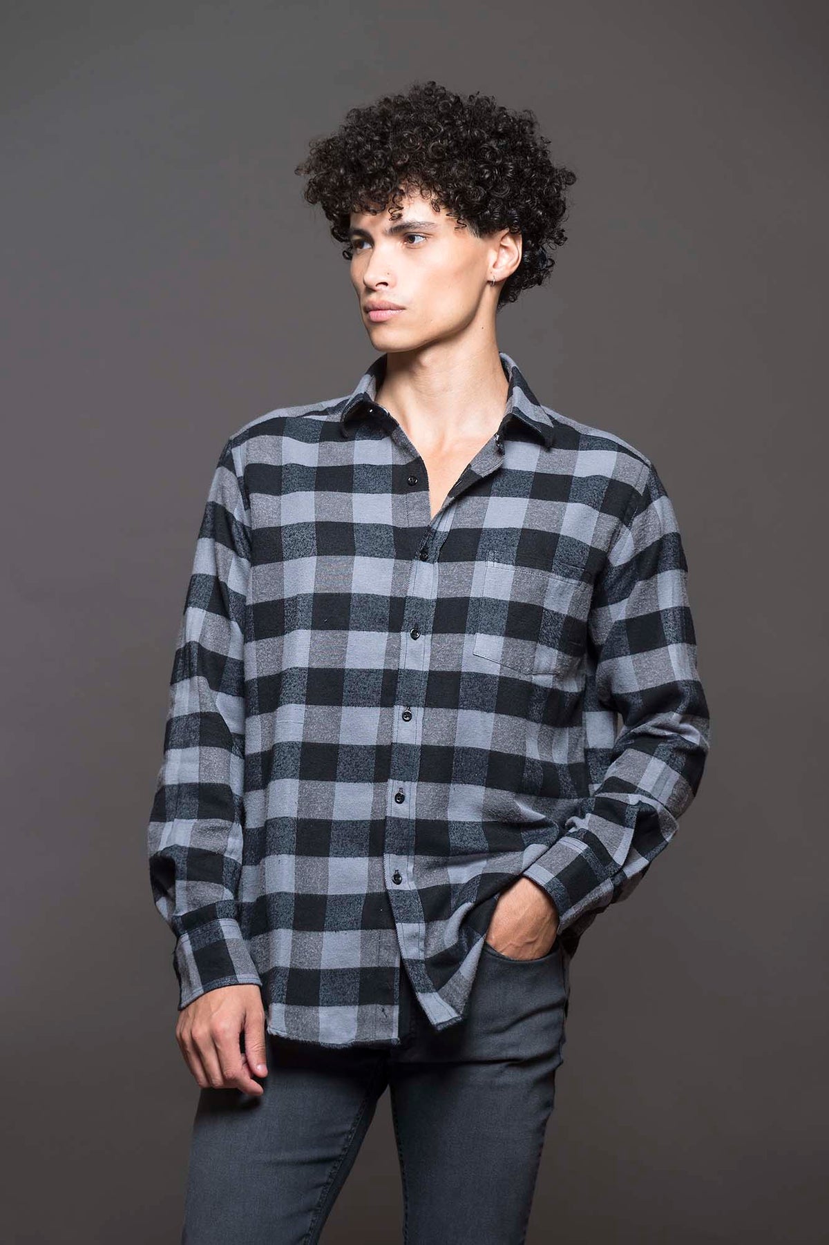 CAMISA JACK LEÑSP GRIS
