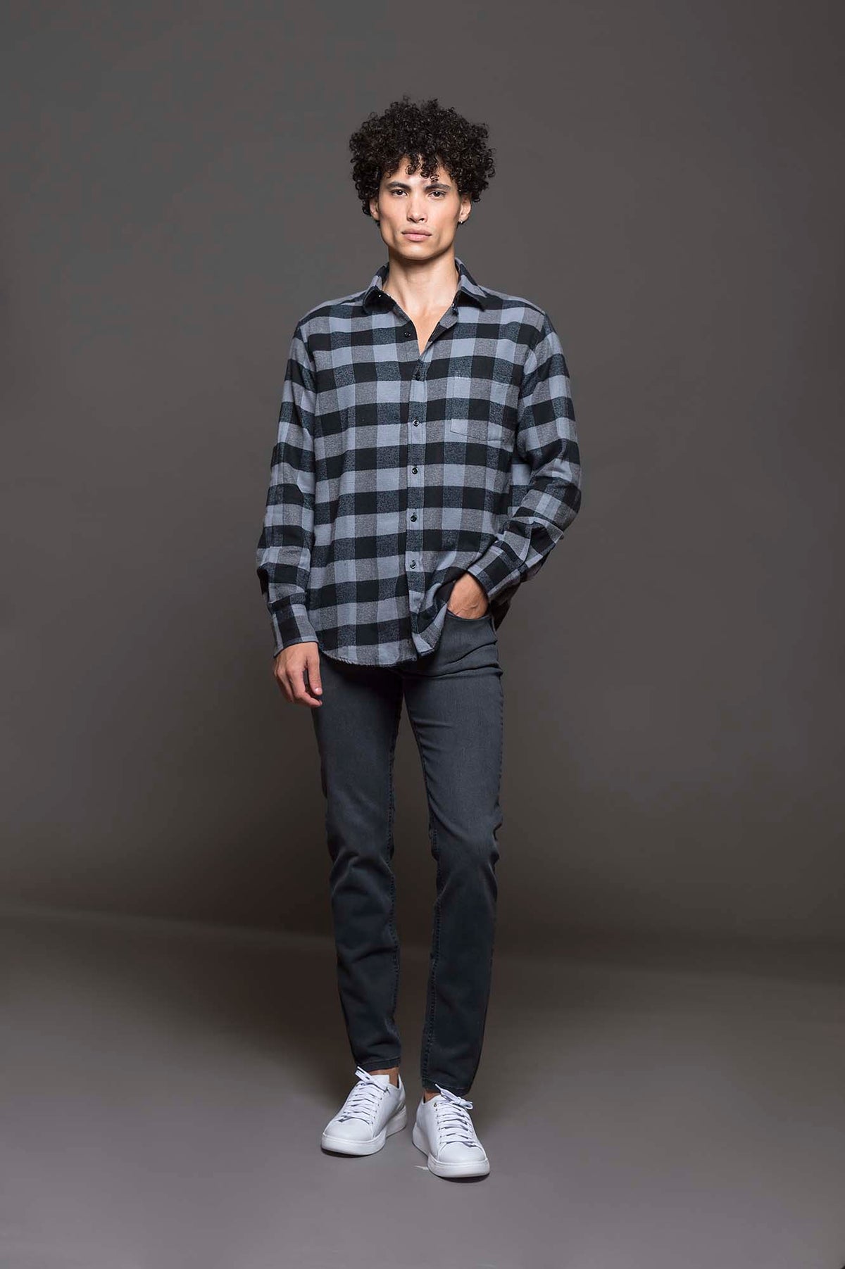 CAMISA JACK LEÑSP GRIS