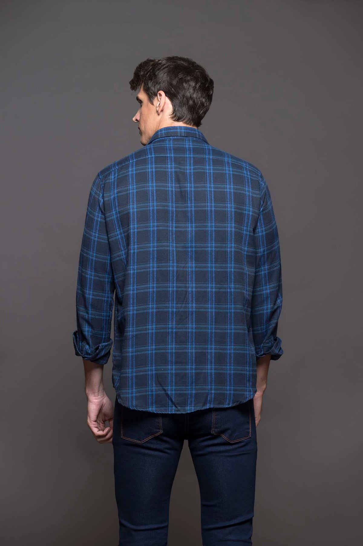 CAMISA RANDALL LEÑSP AZUL MARINO