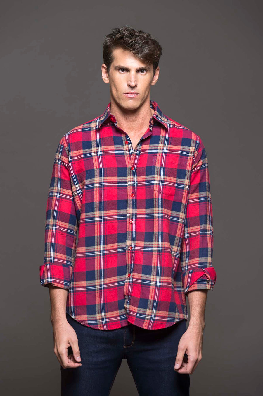 CAMISA MALIK LEÑSP AZUL MARINO