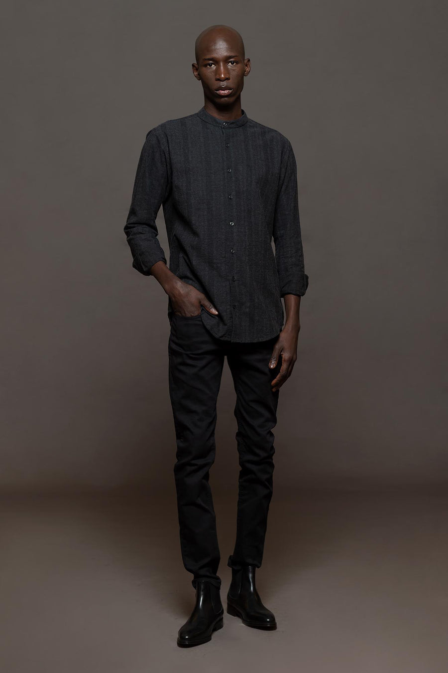 CAMISA LATTE MAO SKSP GRIS TOPO