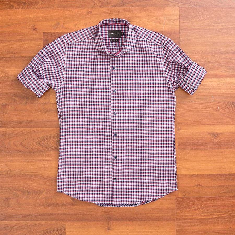 CAMISA ANKARA SKB BORDÓ