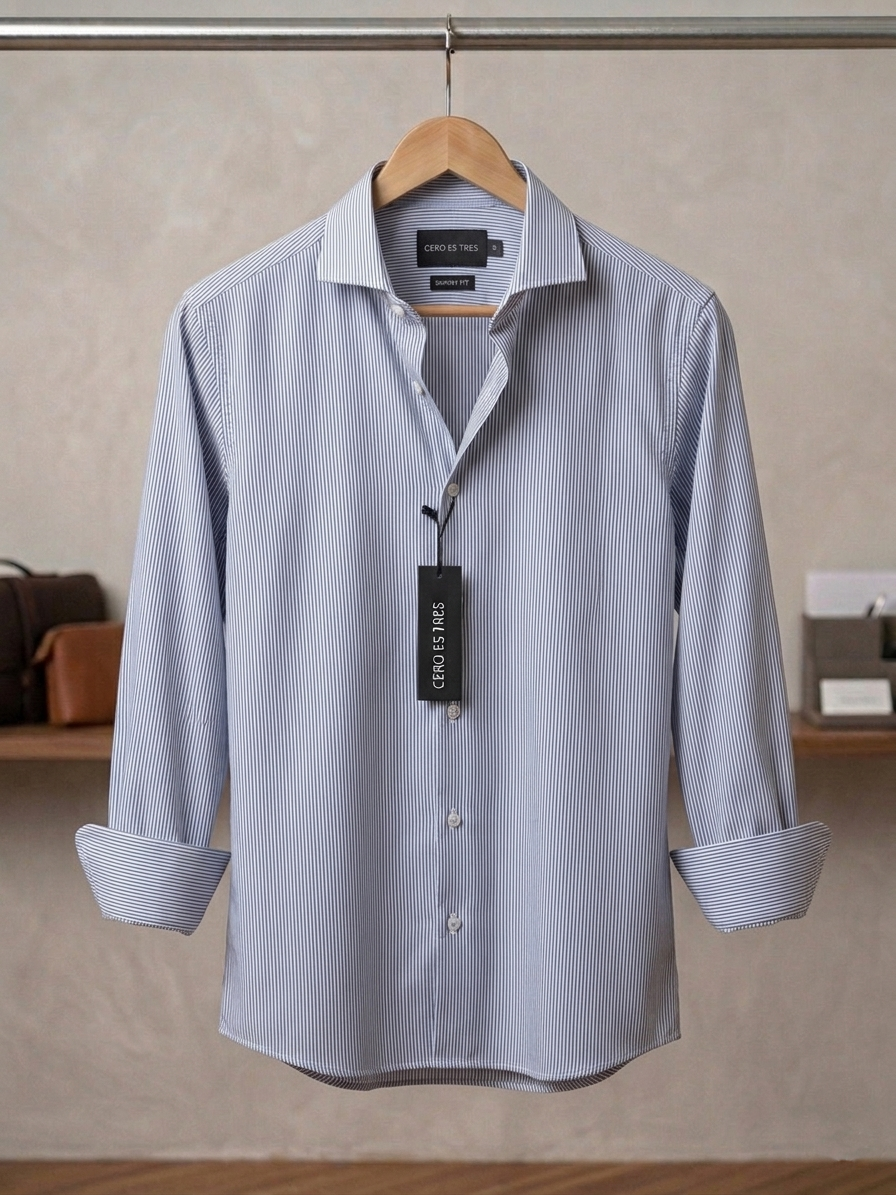 CAMISA TUNIS SKSP GRIS TOPO