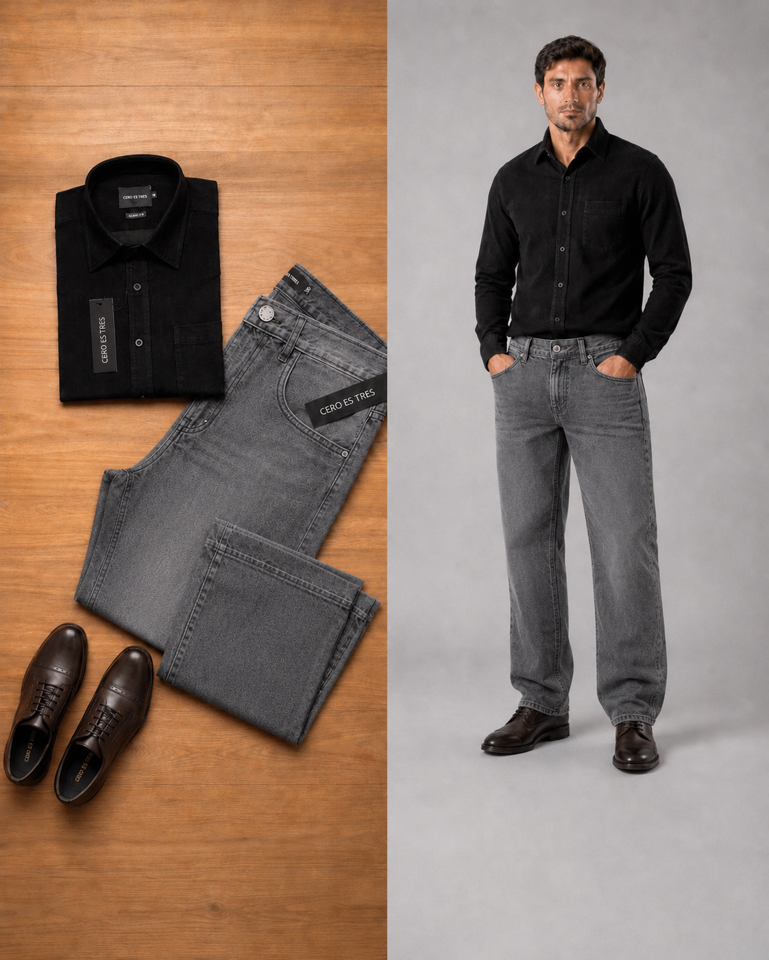 CAMISA MACCHIATO SKSP NEGRO