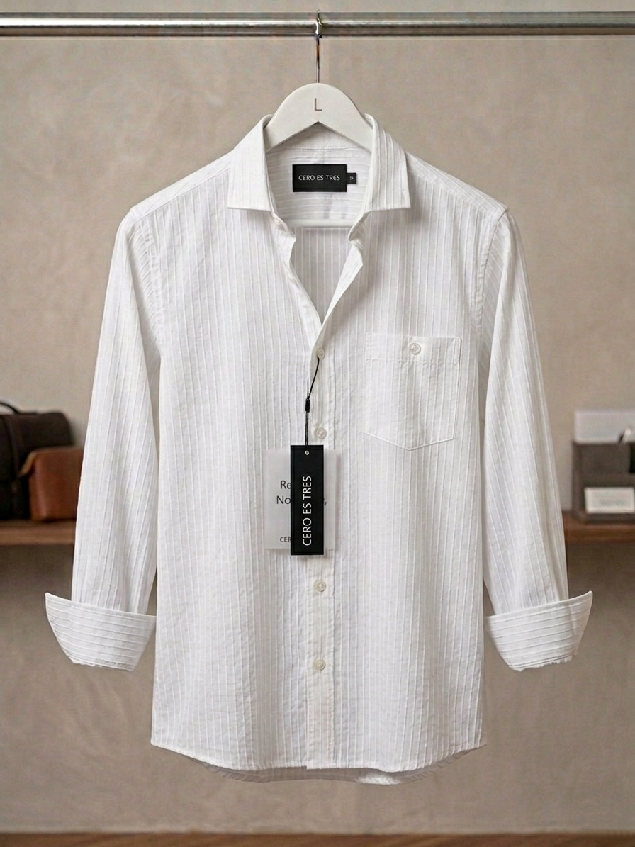 CAMISA MERLOT BLANCO