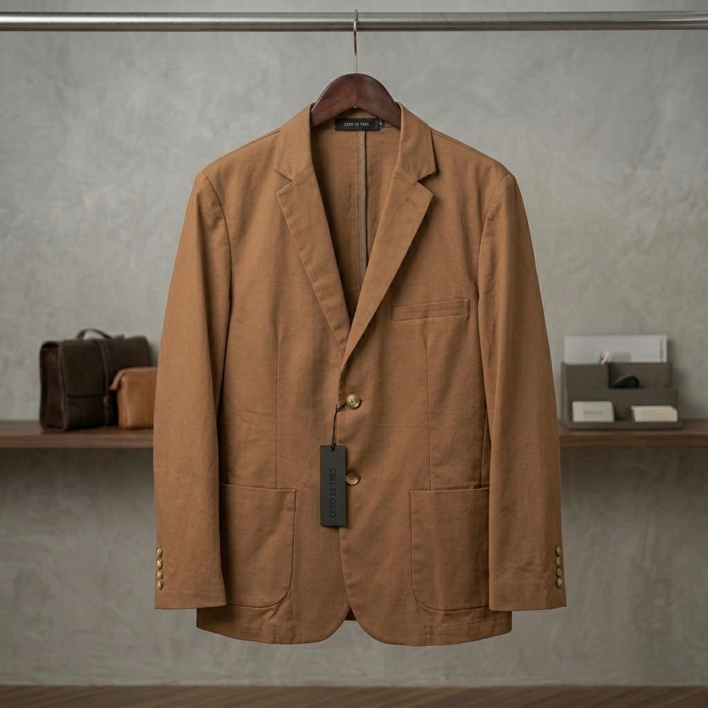 SACO SASTRERO COÑAC CAMEL
