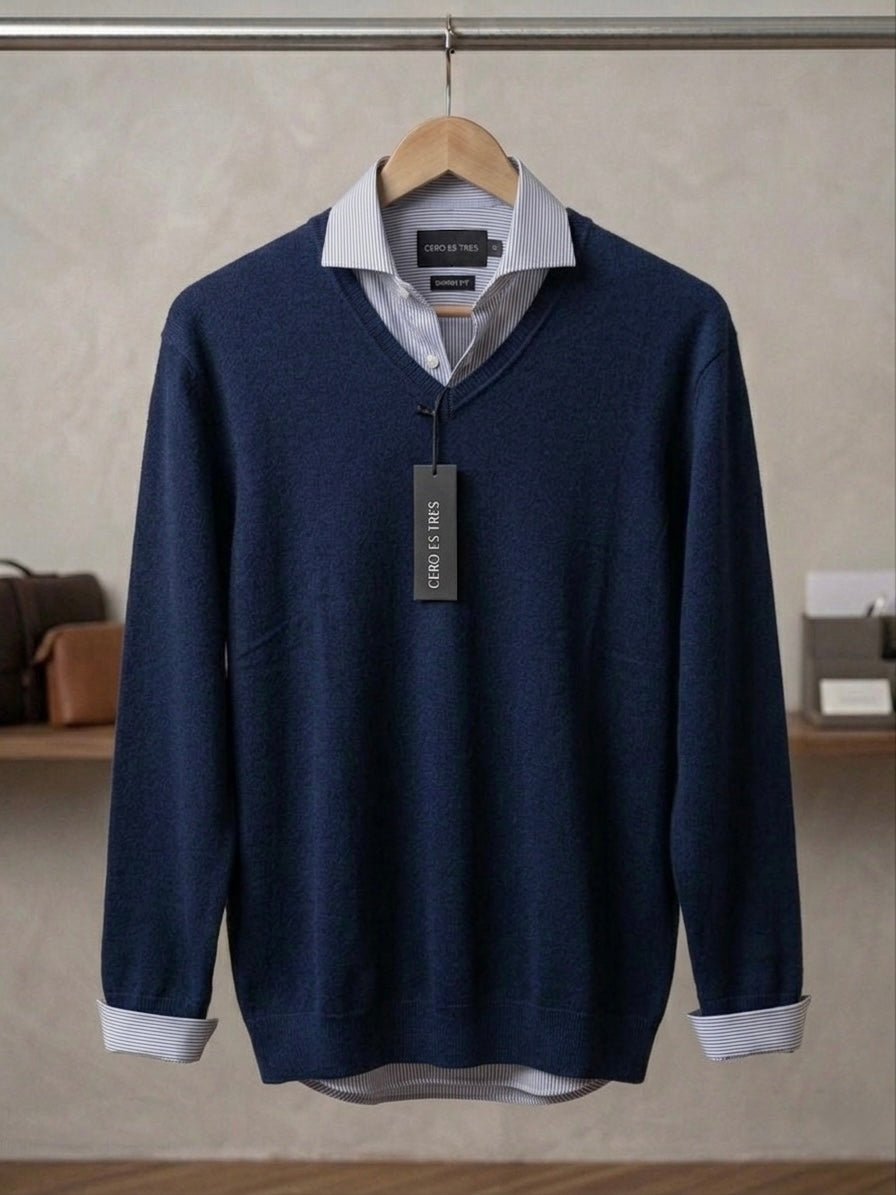 SWEATER PORTER AZUL MARINO