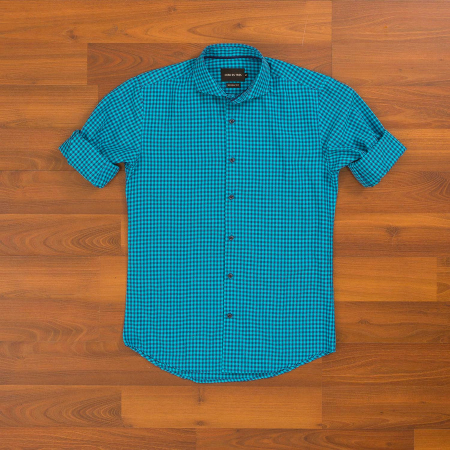 CAMISA ROCIO SKB TURQUEZA