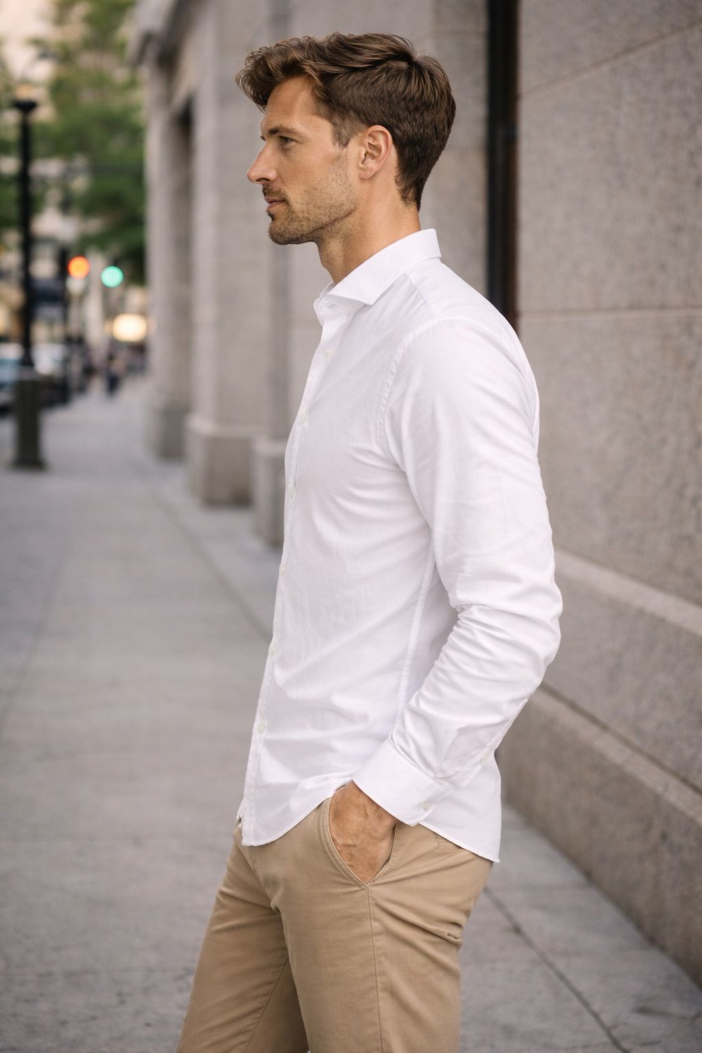 CAMISA SKINNY SUPER PREMIUM BLANCO