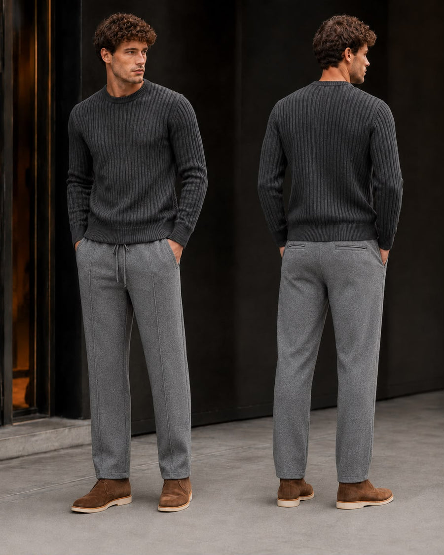 PANTALON SCOTCH GRIS MELANGE