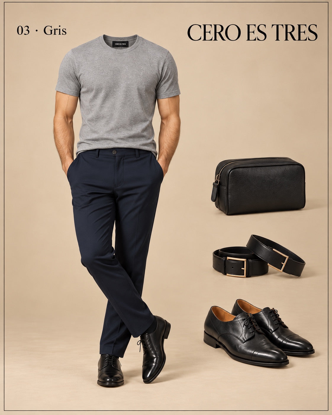 REMERA BASIC GRIS
