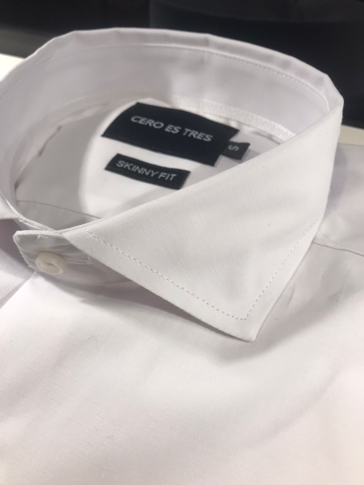 CAMISA SKINNY SUPER PREMIUM BLANCO