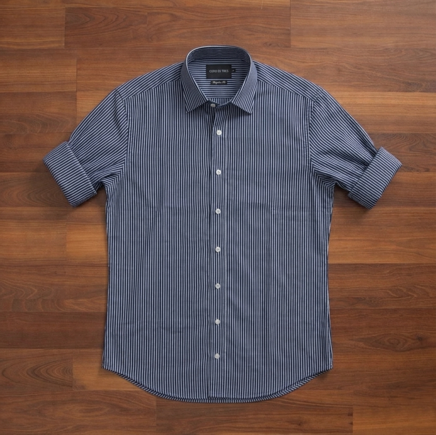 CAMISA SIDRA AZUL MARINO