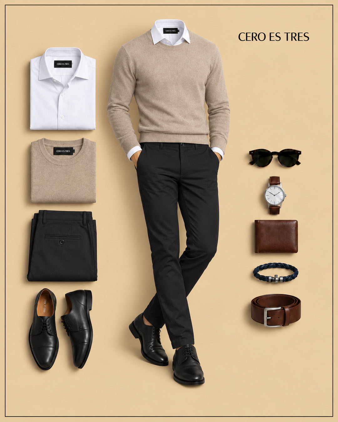 PREMIUM TRAVEL CAPSULE — 6 PIECES, 8 OUTFITS