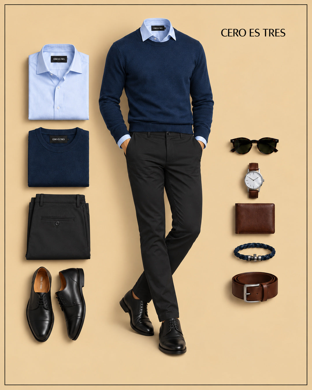 PREMIUM TRAVEL CAPSULE — 6 PIECES, 8 OUTFITS