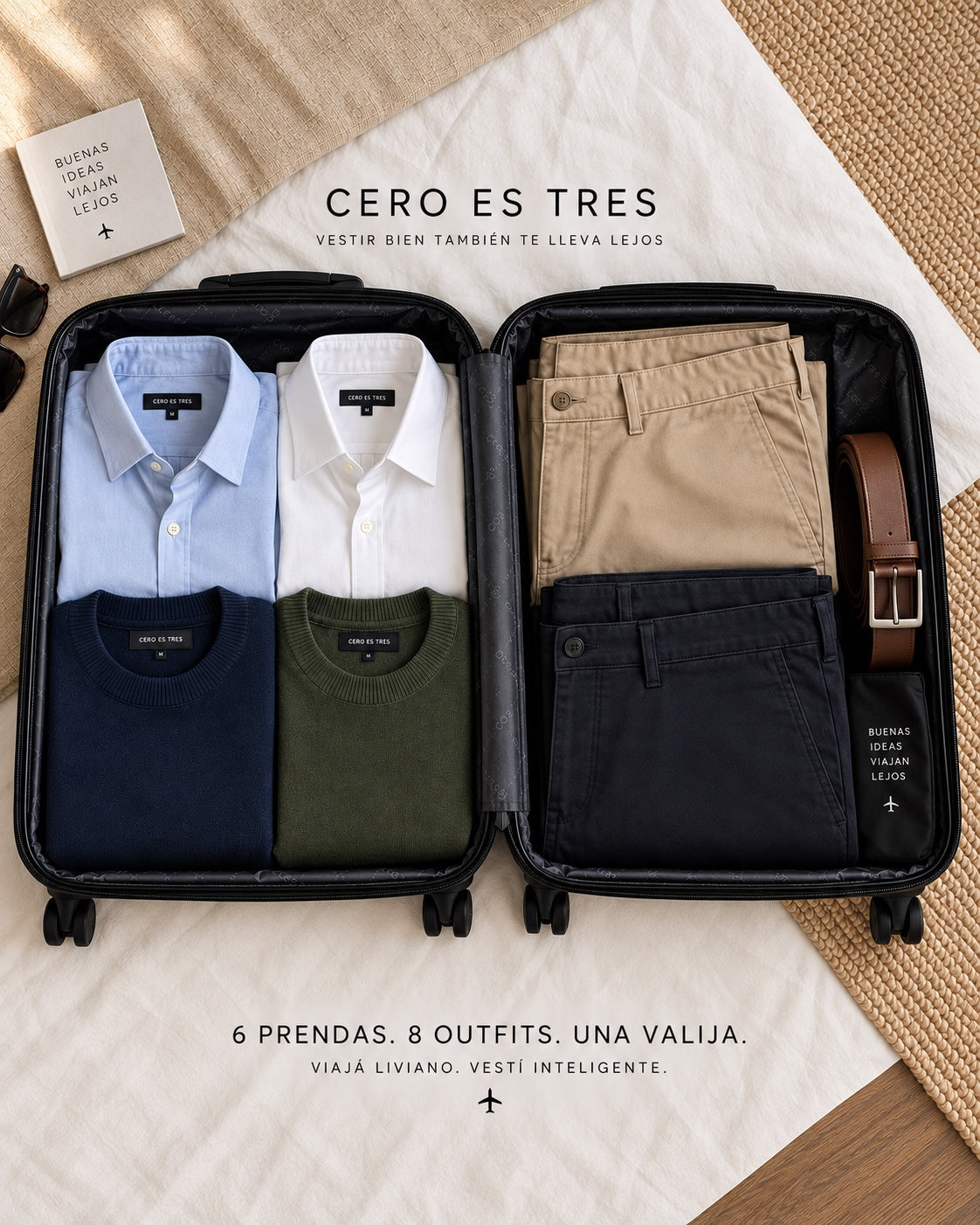 TRAVEL CAPSULE — 6 PIECES, 8 OUTFITS